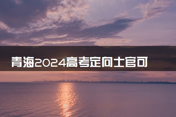 青海2024高考定向士官可以填多少个志愿 志愿设置及填报技巧