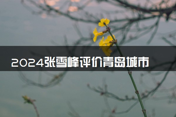 2024张雪峰评价青岛城市学院怎么样 什么档次多少分能上