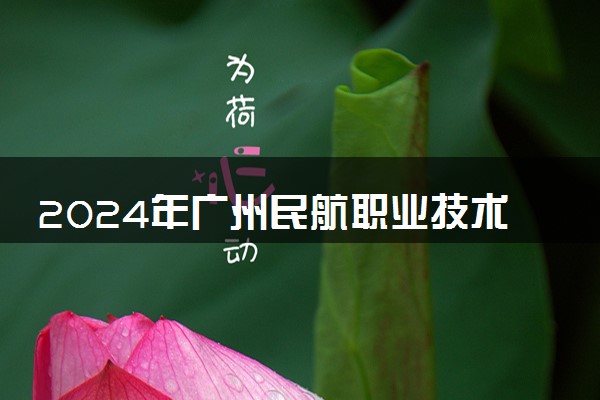 2024年广州民航职业技术学院各省招生计划及招生人数 都招什么专业