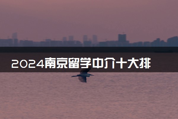 2024南京留学中介十大排名 中介机构哪个好