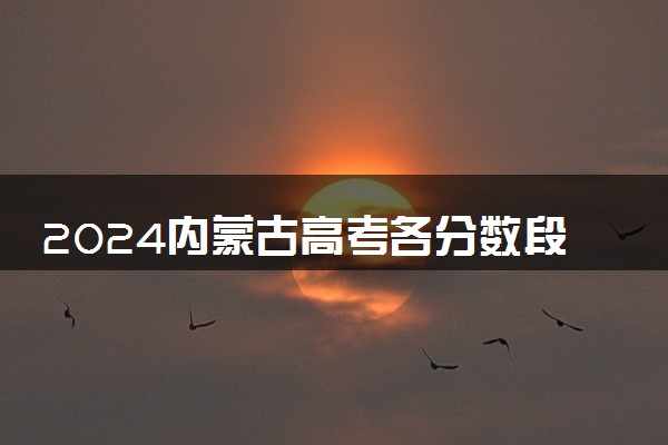 2024内蒙古高考各分数段人数统计表【采矿类】