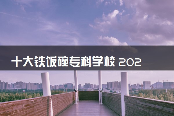 十大铁饭碗专科学校 2024哪些专科院校最好