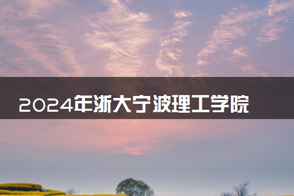 2024年浙大宁波理工学院招生计划专业及各省录取分数线位次