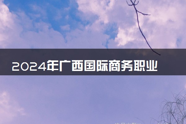 2024年广西国际商务职业技术学院招生计划专业及各省录取分数线位次