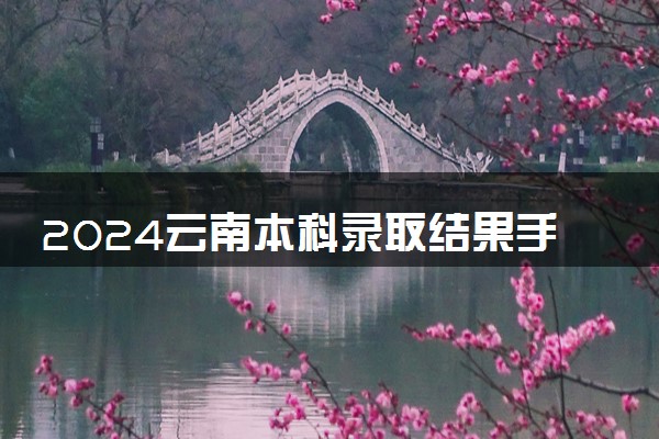 2024云南本科录取结果手机端查询入口 具体查询步骤