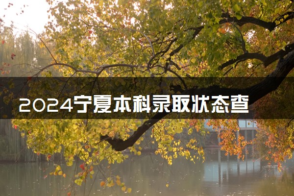 2024宁夏本科录取状态查询方法及时间 哪天出录取结果