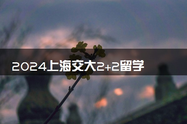 2024上海交大2+2留学项目真实吗 入学要求是什么