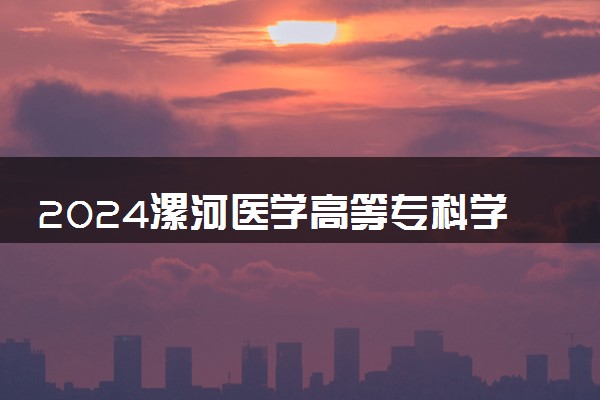 2024漯河医学高等专科学校招生章程 录取规则是什么