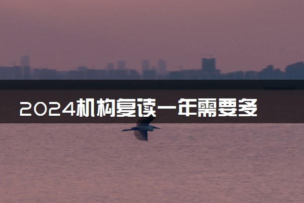 2024机构复读一年需要多少钱呢 收费贵不贵