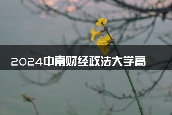 2024中南财经政法大学高校专项投档录取分数线