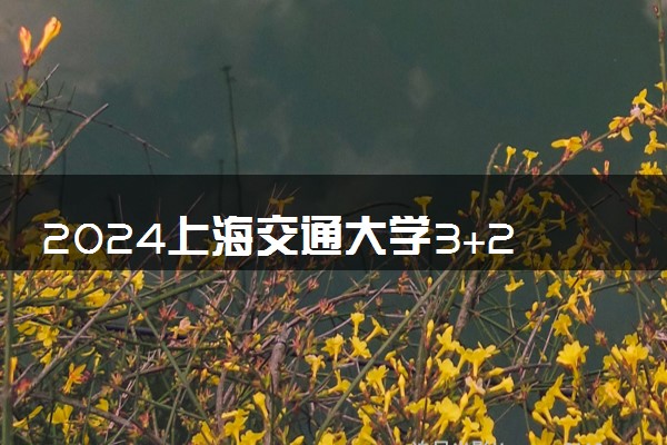 2024上海交通大学3+2本硕连读项目好嘛 学历认可吗