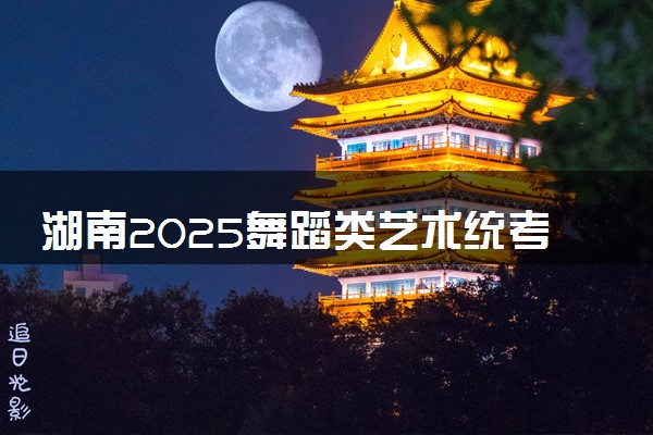 湖南2025舞蹈类艺术统考/联考哪天考试 考完后多久出分