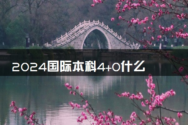 2024国际本科4+0什么意思 学历国家承认吗