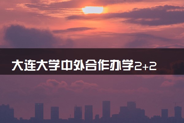 大连大学中外合作办学2+2留学项目可以不出国吗？