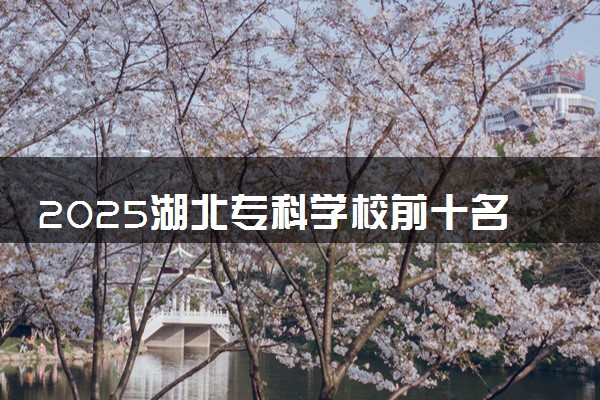 2025湖北专科学校前十名 最新院校排名一览表