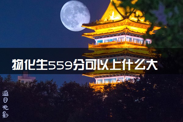 物化生559分可以上什么大学 怎么填报志愿