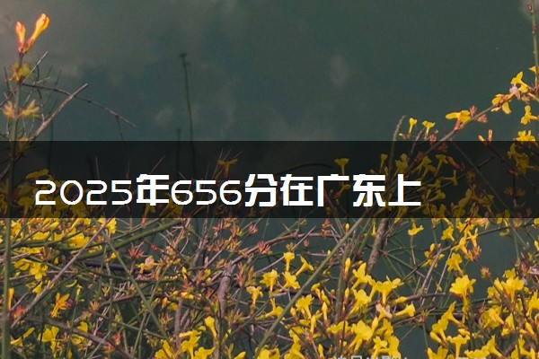 2025年656分在广东上什么大学好 近三年录取分数线是多少