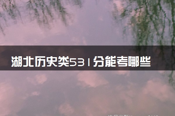 湖北历史类531分能考哪些大学 2025考生稳上的大学名单